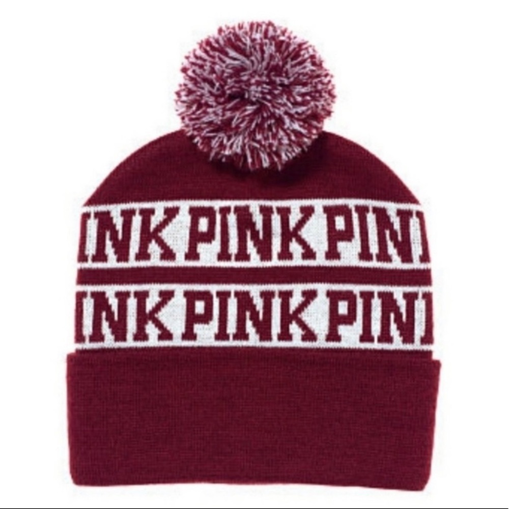 vs pink snow hat